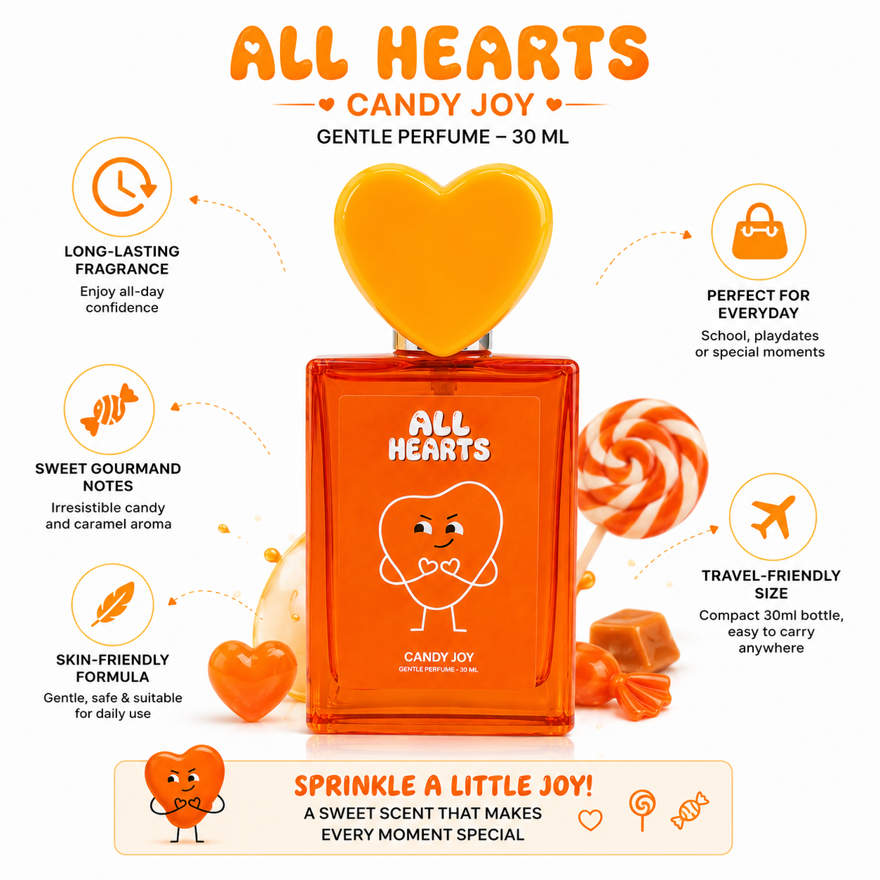 All Hearts Candy Joy Gentle Perfume 30ml | Sweet Playful Fragrance - Image 6