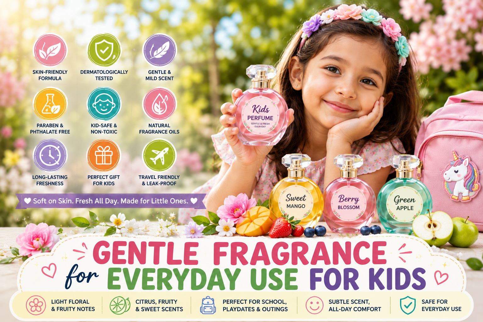 Gentle fragrance for everyday use for kids